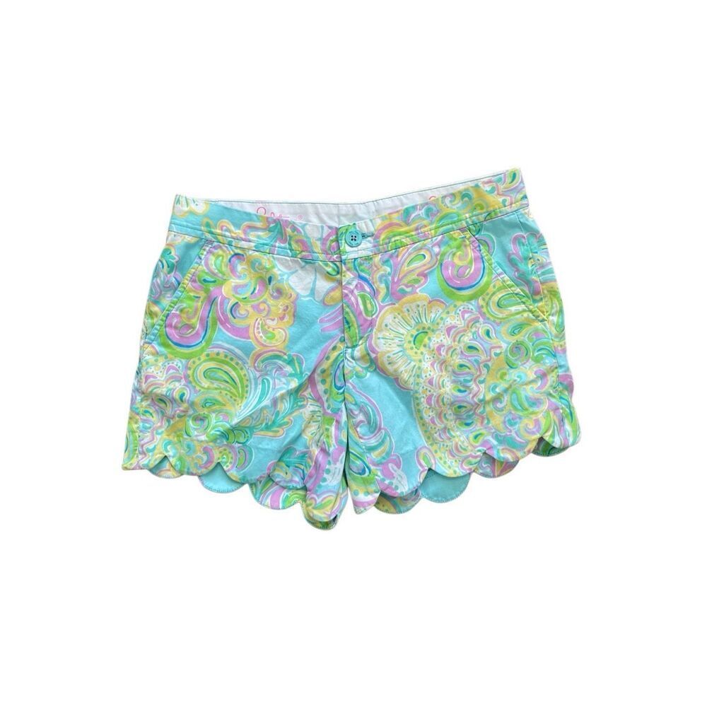 Lilly Pulitzer “The Buttercup” Scallop Hem Shorts‎ – Size 0